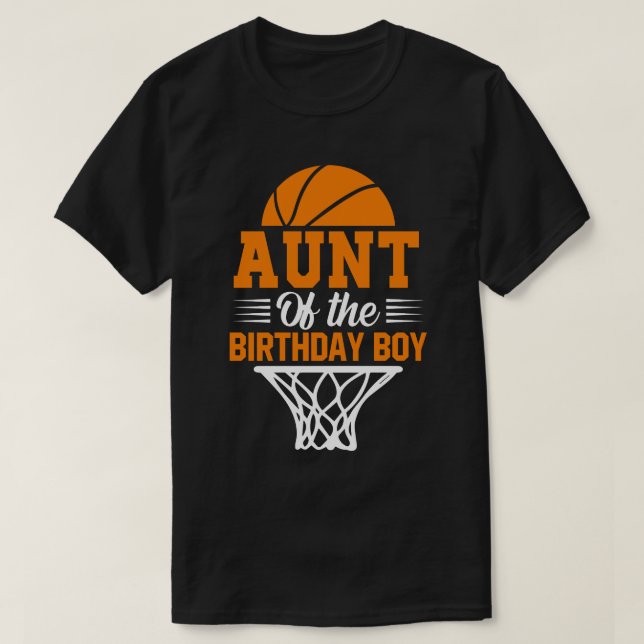 Camiseta TÍA Del Básquetbol Birthday Boy (Diseño del anverso)