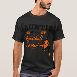 Camiseta Tía Del Campeón De Baloncesto Fa 11 De Cumpleaños