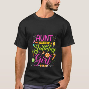Camiseta Tía Del Chica De Cumpleaños Candy Birthday Party M