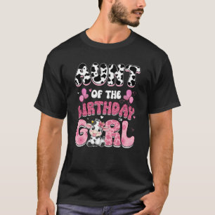 Camiseta Tía Del Chica De Cumpleaños Familia De Granjas De 
