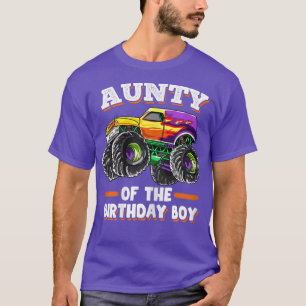 Camiseta Tía del chico del cumpleaños del padre del monstru