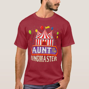 Camiseta Tía Del Circo De Los Niños Ringmaster De Cumpleaño