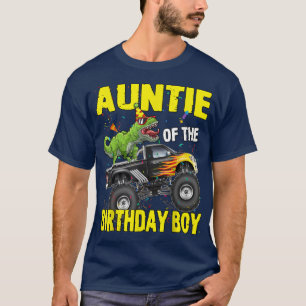 Camiseta Tía del cumpleañero Dinosaurios T Rex Monstruo
