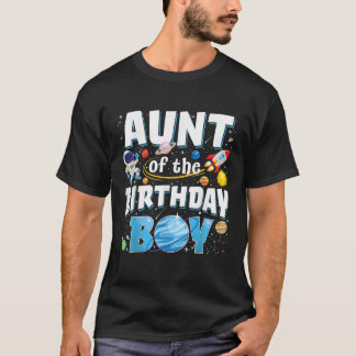Camiseta Tía del cumpleaños del astronauta de la familia es