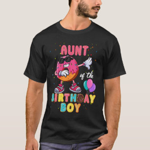 Camiseta Tía del cumpleaños del niño Donut Dab