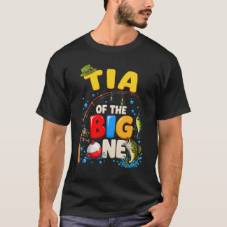 Camiseta Tía del Cumpleaños Pescador de la Gran Par Familia