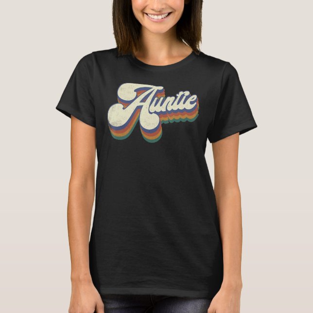 Camiseta Tía del Día de la Madre Retro para Mujeres (Anverso)