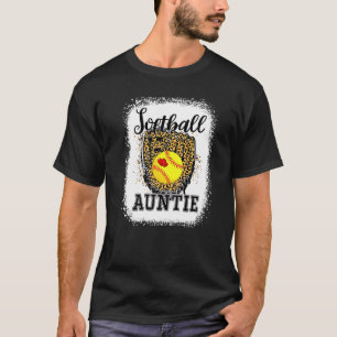Camiseta Tía del Día del Juego Leopardo de la tía del Softb
