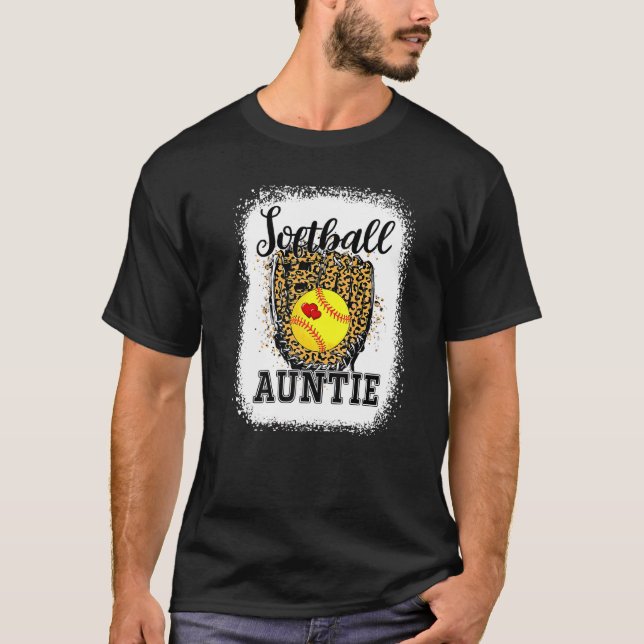 Camiseta Tía del Día del Juego Leopardo de la tía del Softb (Anverso)