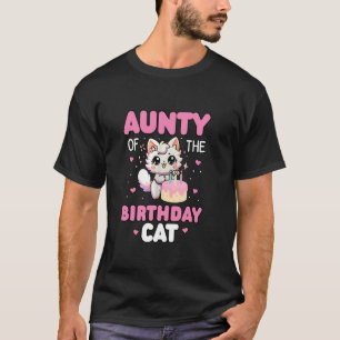 Camiseta Tía Del Gato De Cumpleaños Kit Familiar Coincident