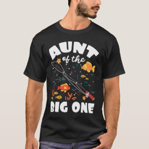 Camiseta Tía Del Gran Tema De La Pesca De Un Cumpleaños Bda