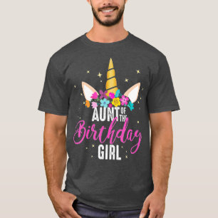 Camiseta Tía Del Nacimiento Chica Tía Regalo Unicornio Naci