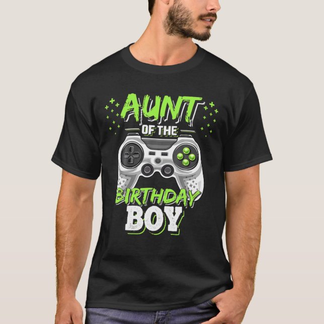 Camiseta Tía Del Nacimiento Del Videojuego De Birthday (Anverso)