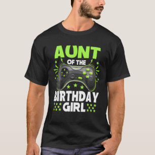 Camiseta Tía Del Nacimiento Del Videojuego De Chica De Cump