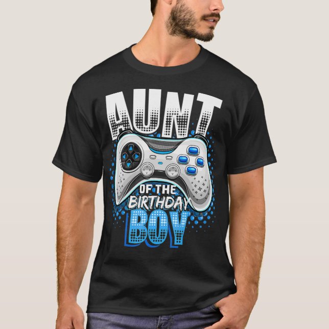 Camiseta Tía del nacimiento del videojuego de cumpleaños (Anverso)