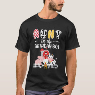 Camiseta Tía Del Nacimiento Niño Granja Barnyard Fiesta Cow