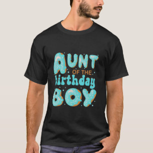 Camiseta Tía Del Niño De Cumpleaños Donut Fiesta Cumple Cum