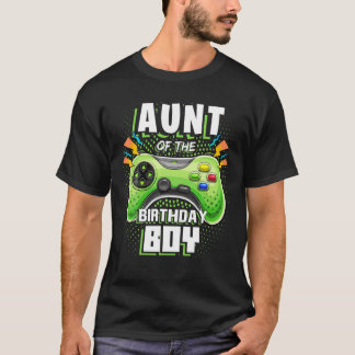 Camiseta Tía Del Niño De Cumpleaños Que Coincide Con El Beb