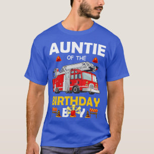 Camiseta Tía Del Niño Del Cumpleaños Bombardero Camión