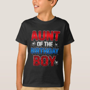 Camiseta Tía Del Niño Que Coincide Con La Familia Spider Pa