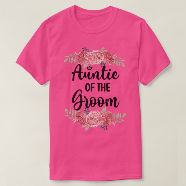 Camiseta Tía del novio, fiesta de bodas, regalo para el nov (Diseño del anverso)