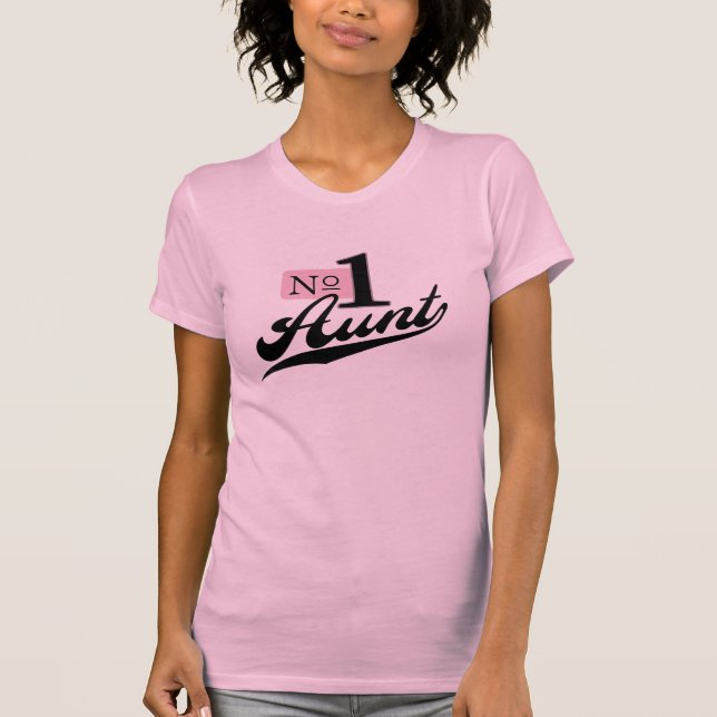 Camiseta Tía del número uno (Anverso)