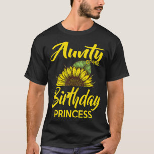 Camiseta Tía Del Regalo De La Princesa Nacida Mamá Girasol