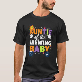 Camiseta Tía del Revelado del Embarazo de Halloween del Beb