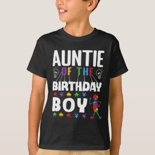 Camiseta Tía Del Rompecabezas Del Autismo De Nacimiento