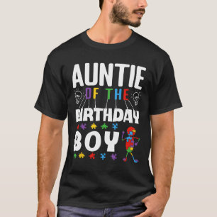 Camiseta Tía Del Rompecabezas Del Autismo De Nacimiento