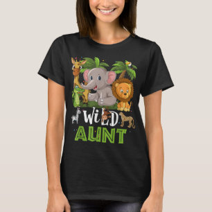 Camiseta Tía del salvaje zoológico animal de la jungla de S