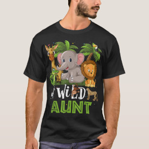 Camiseta Tía del salvaje zoológico animal de la jungla de S