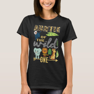 Camiseta Tía Del Salvaje Zoológico Un Primer Día Safari Jun