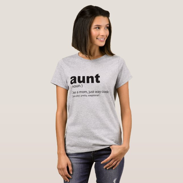Camiseta tía divertida cita de la tía definición (Anverso completo)