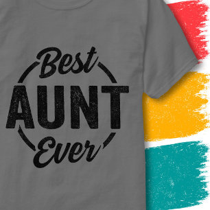Camiseta Tía Divertida Cita Retro Vintage Mejor Tía del Mun