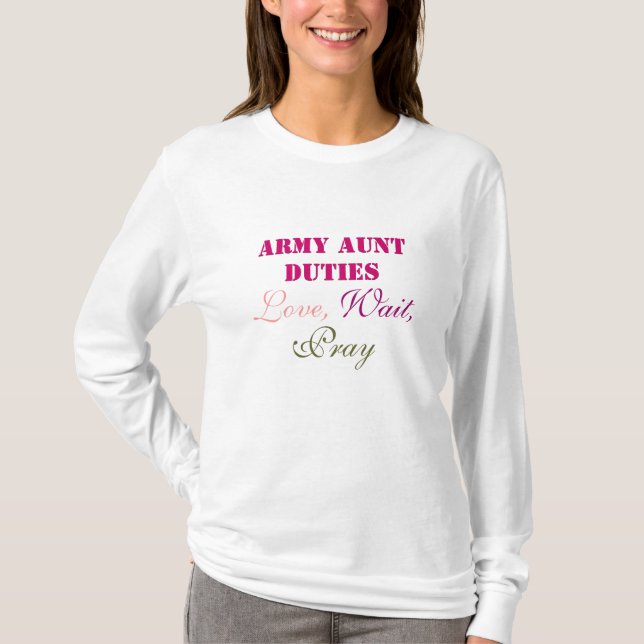 CAMISETA TÍA DUTIES SHIRT DEL EJÉRCITO (Anverso)