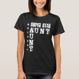 Camiseta TÍA estupenda de la estrella con las estrellas 6