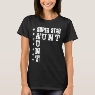 Camiseta TÍA estupenda de la estrella con las estrellas 6