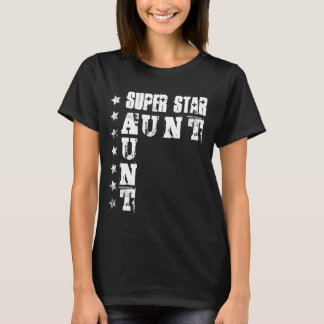 Camiseta TÍA estupenda de la estrella con las estrellas 6