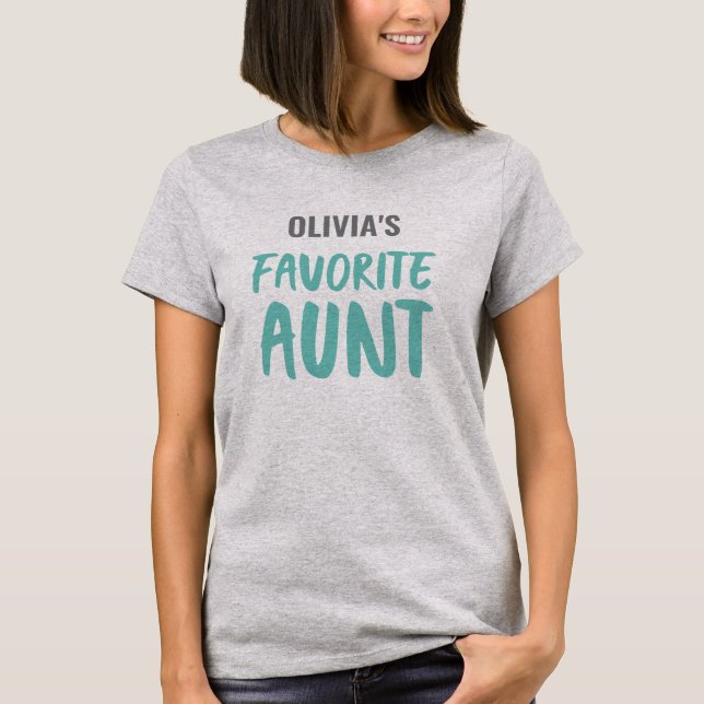 Camiseta Tía favorita personalizada (Anverso)