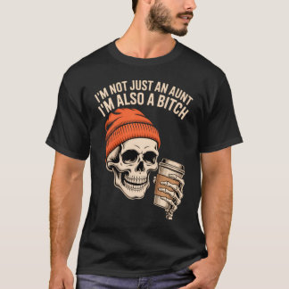 Camiseta Tía Funny Skeleton Auntie