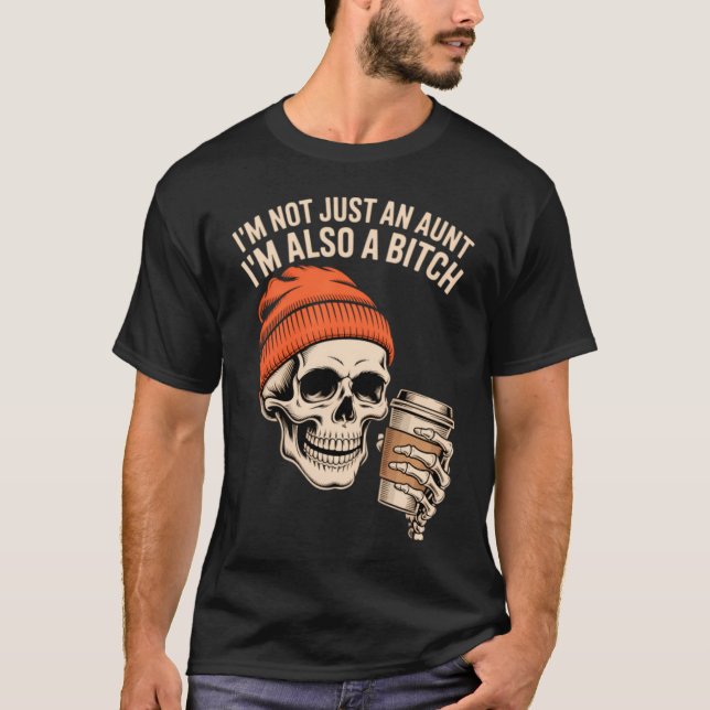 Camiseta Tía Funny Skeleton Auntie (Anverso)