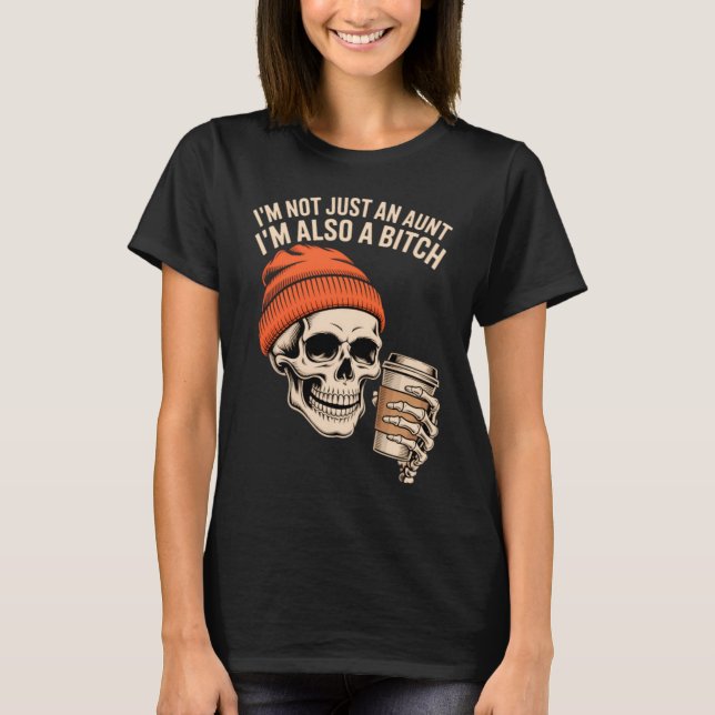 Camiseta Tía Funny Skeleton Auntie (Anverso)