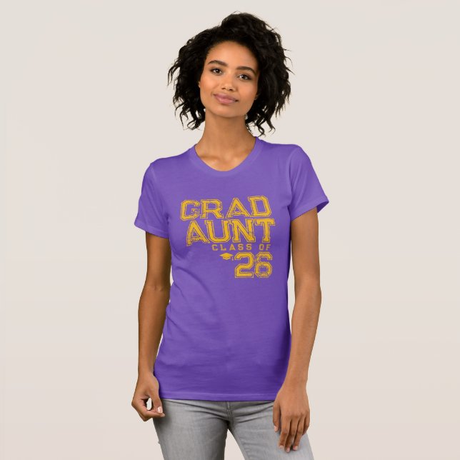 Camiseta Tía graduada | Promoción de 2026 (Anverso completo)