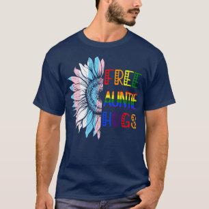 Camiseta Tía gratis abraza LGBT Orgullo gay LGBTQ Arcoiris 
