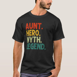 Camiseta Tía Hero Mito Leyenda Retro Vintage Tía