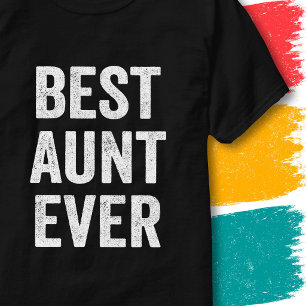 Camiseta Tía increíble Gráfico retro vintage Tía la mejor d