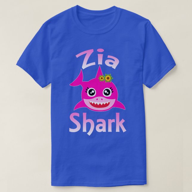 Camiseta Tía italiana divertida de Zia Shark (Diseño del anverso)