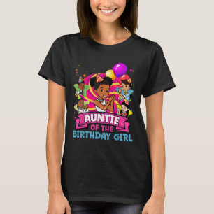 Camiseta Tía La Fiesta De Cumpleaños De La Muñeca Rosa Fami