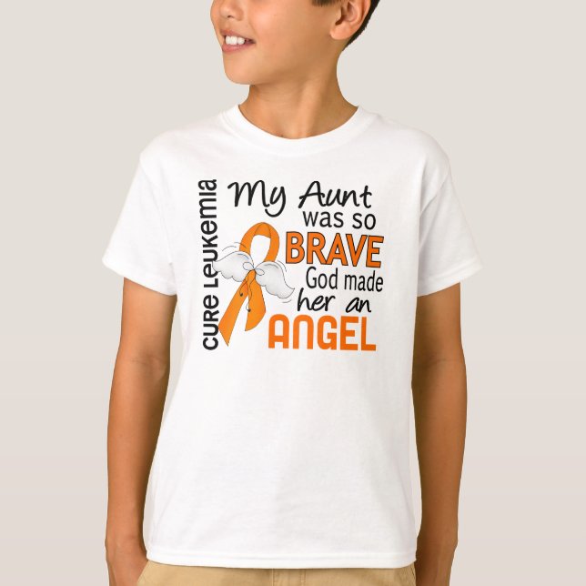 Camiseta Tía Leukemia del ángel 2 (Anverso)